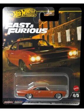 Hot Wheels Fast And Furious 1970 Plymouth Road Runner Premium 1:64 Die Cast